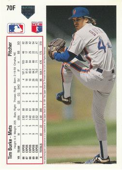 Tim Burke  baseball card collectible - Main Image 2