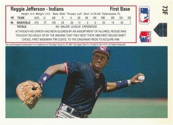 Reggie Jefferson  baseball card collectible - Main Image 2