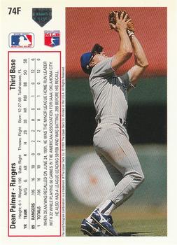 Dean Palmer  baseball card collectible - Main Image 2