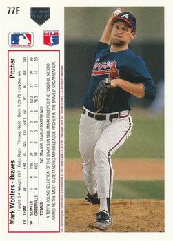 Mark Wohlers  baseball card collectible - Main Image 2