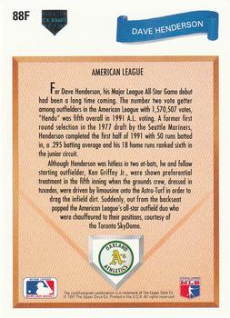 Dave Henderson  baseball card collectible - Main Image 2