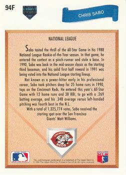 Chris Sabo  baseball card collectible - Main Image 2