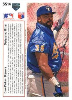 Dave Parker  baseball card collectible - Main Image 2