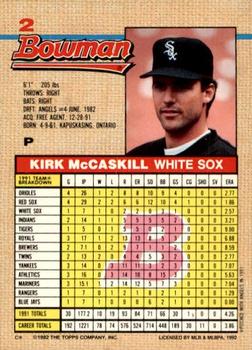 Kirk McCaskill  baseball card collectible - Main Image 2