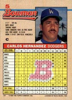 Carlos Hernandez  baseball card collectible - Main Image 2