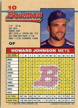 Howard Johnson  baseball card collectible - Main Image 2