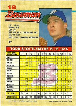 Todd Stottlemyre  baseball card collectible - Main Image 2