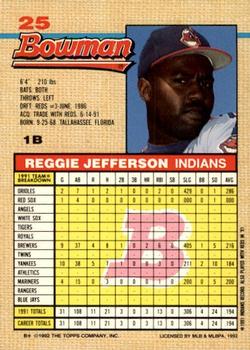Reggie Jefferson  baseball card collectible - Main Image 2