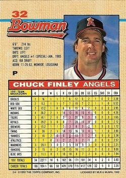 Chuck Finley  baseball card collectible - Main Image 2