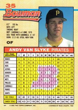 Andy Van Slyke  baseball card collectible - Main Image 2