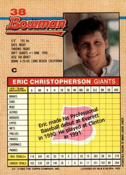 Eric Christopherson  baseball card collectible - Main Image 2