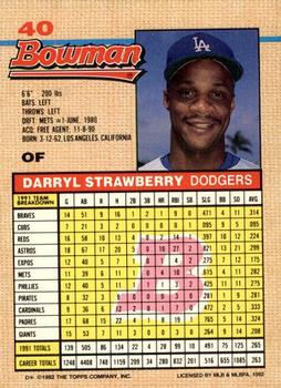 Darryl Strawberry  baseball card collectible - Main Image 2