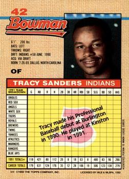 Tracy Sanders  baseball card collectible - Main Image 2