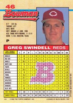 Greg Swindell  baseball card collectible - Main Image 2