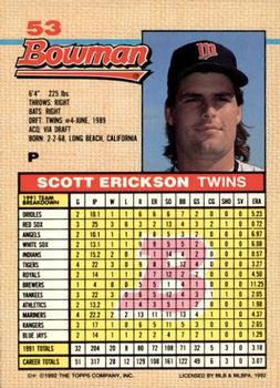 Scott Erickson  baseball card collectible - Main Image 2