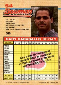 Gary Caraballo  baseball card collectible - Main Image 2