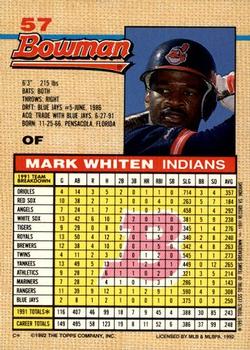 Mark Whiten  baseball card collectible - Main Image 2