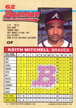 Keith Mitchell  baseball card collectible - Main Image 2