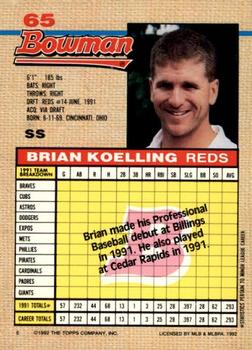 Brian Koelling  baseball card collectible - Main Image 2