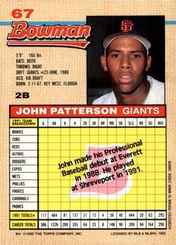 John Patterson  baseball card collectible - Main Image 2