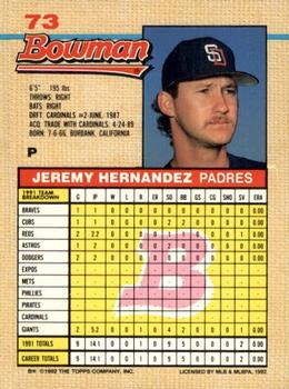 Jeremy Hernandez  baseball card collectible - Main Image 2