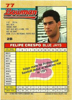 Felipe Crespo  baseball card collectible - Main Image 2