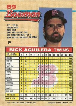 Rick Aguilera  baseball card collectible - Main Image 2