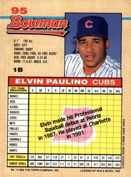 Elvin Paulino  baseball card collectible - Main Image 2