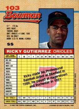 Ricky Gutierrez  baseball card collectible - Main Image 2