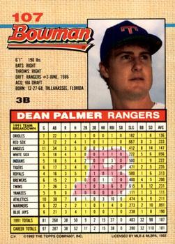 Dean Palmer  baseball card collectible - Main Image 2