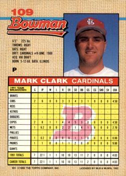 Mark Clark  baseball card collectible - Main Image 2
