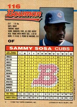 Sammy Sosa  baseball card collectible - Main Image 2