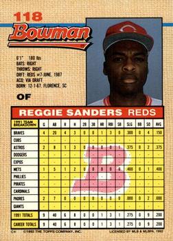 Reggie Sanders  baseball card collectible - Main Image 2