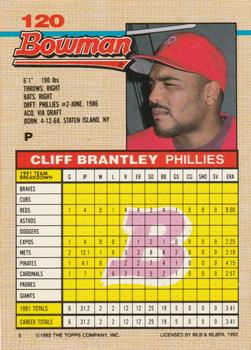 Cliff Brantley  baseball card collectible - Main Image 2