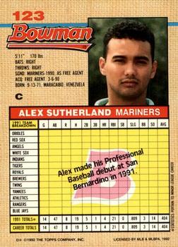 Alex Sutherland  baseball card collectible - Main Image 2