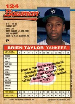 Brien Taylor  baseball card collectible - Main Image 2