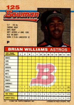 Brian Williams  baseball card collectible - Main Image 2