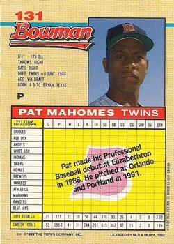 Pat Mahomes  baseball card collectible - Main Image 2