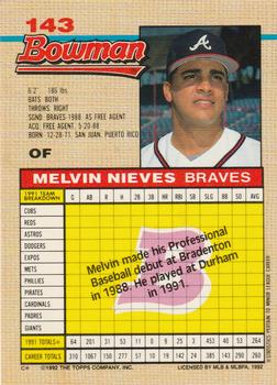 Melvin Nieves  baseball card collectible - Main Image 2