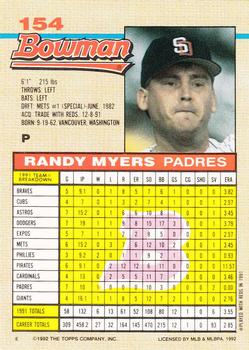 Randy Myers  baseball card collectible - Main Image 2