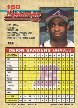 Deion Sanders  baseball card collectible - Main Image 2