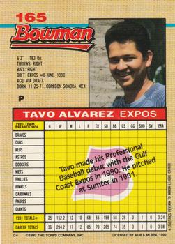 Tavo Alvarez  baseball card collectible - Main Image 2