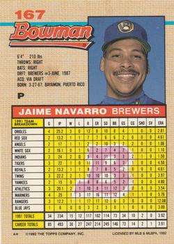 Jaime Navarro  baseball card collectible - Main Image 2