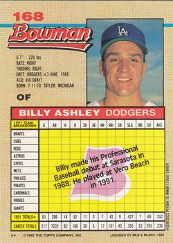 Billy Ashley  baseball card collectible - Main Image 2