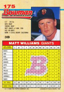 Matt Williams  baseball card collectible - Main Image 2