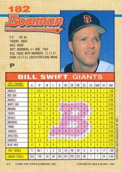 Bill Swift  baseball card collectible - Main Image 2
