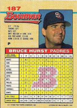 Bruce Hurst  baseball card collectible - Main Image 2