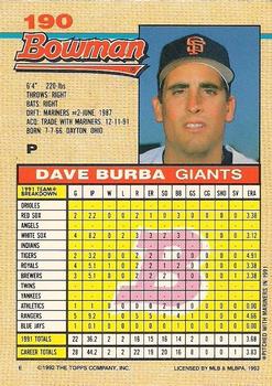 Dave Burba  baseball card collectible - Main Image 2