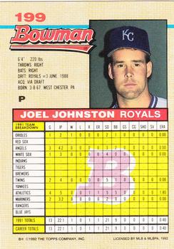 Joel Johnston  baseball card collectible - Main Image 2