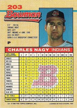 Charles Nagy  baseball card collectible - Main Image 2